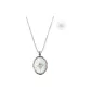 Oval mother-of-pearl necklace