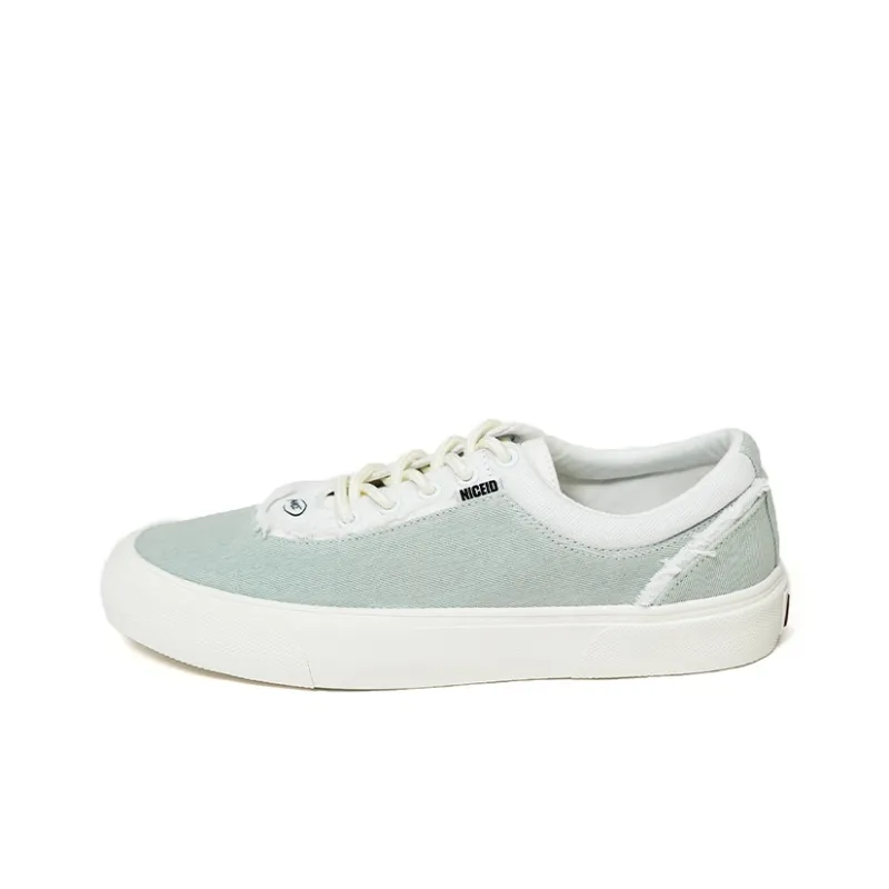 NICEID Abrasion Resistant Breathable Low Top Canvas Shoes Unisex Light Blue-0