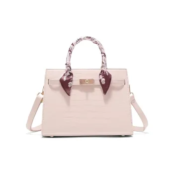 CLEVER& KETCH PU Handbag Women's Ecru/Black
