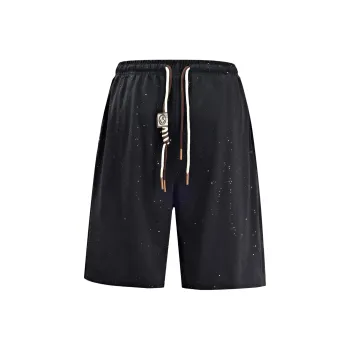 D&W Casual Shorts Unisex Starburst Black