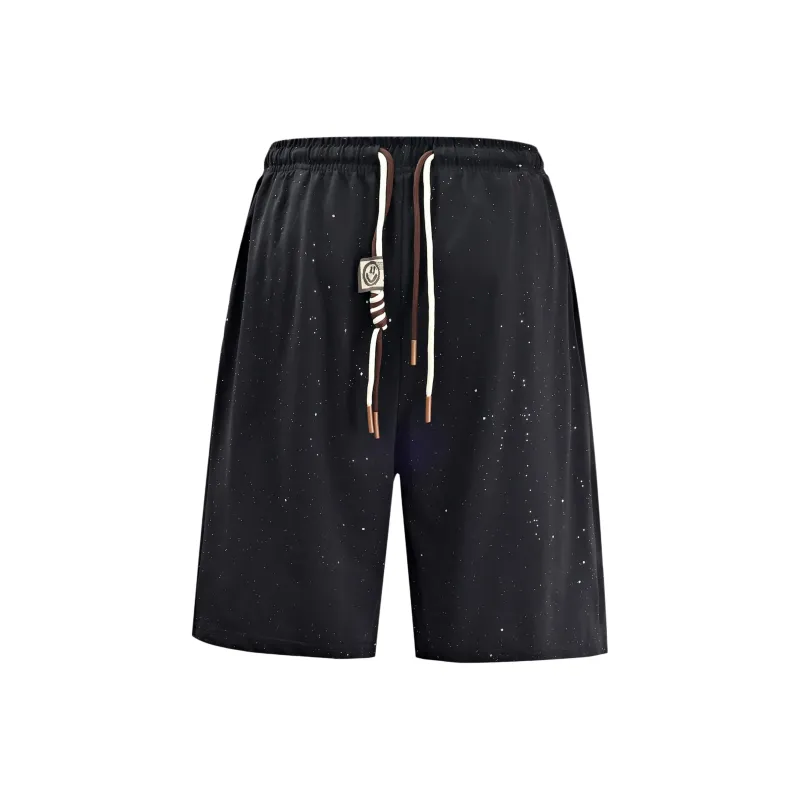 D&W Casual Shorts Unisex Starburst Black-0