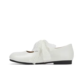 Hotwind Cream Lace Series Mary Jane Women's Casual Shoes Flat Women's