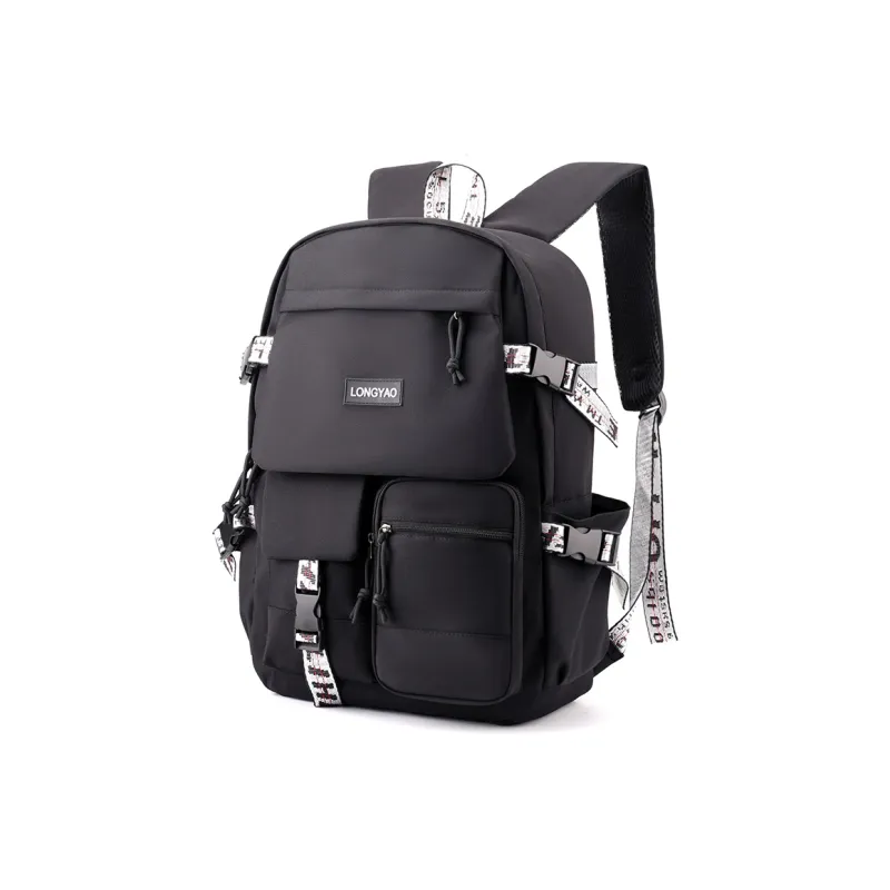 H YXIANG Nylon Backpack Regular Unisex Multicolor-9