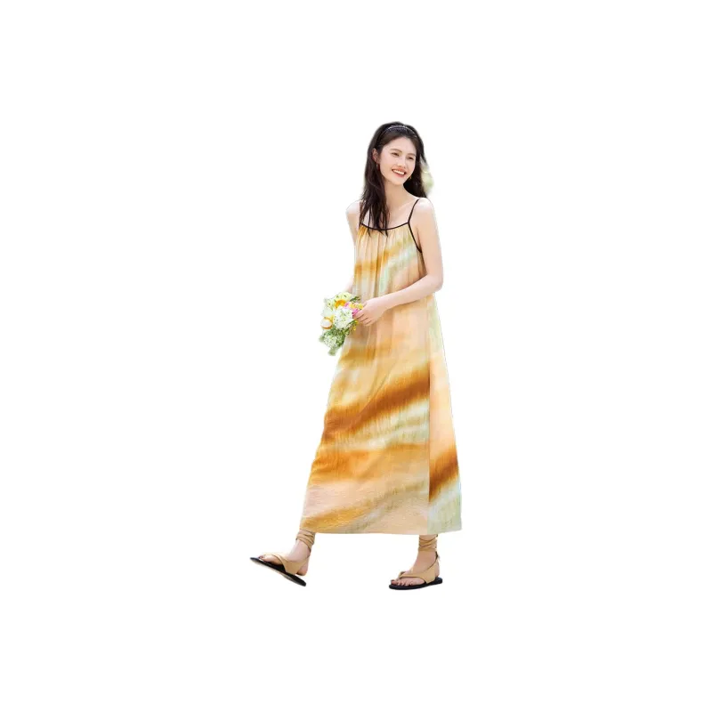 XWI Slip Dresses Women's Gold Blended-1
