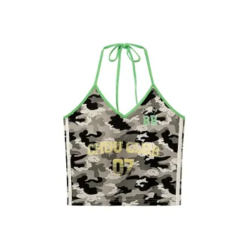 CHUU Tank Tops Women's Green Camouflage