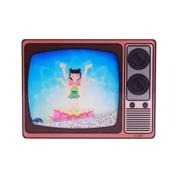 On The Beauty Of The Film Ne Zha Conquers The Sea Collection Old TV Sand Anime / Games Fridge Magnets-10