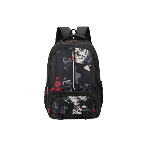 H YXIANG Oxford Backpack Unisex Multicolor