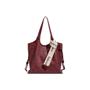 PAYOT Synthetic Leather Vermilion Tote Bag, Shoulder Bag Regular Women's Burgundy