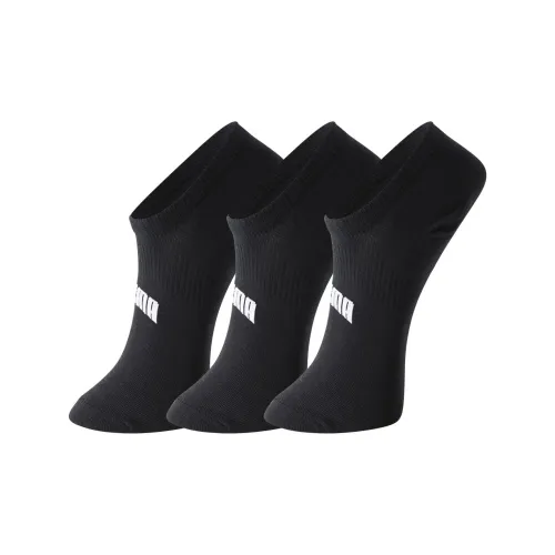 PUMA No Show Socks Unisex 3 Pack Black