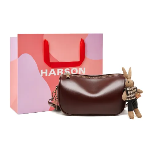 HARSON Synthetic Leather Shoulder Bag Women's Wine Coffee