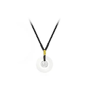 Blooming Petals White Jade Bodhi Necklaces Women's
