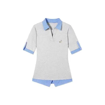 ABCMININ T Shirts Women's Gray
