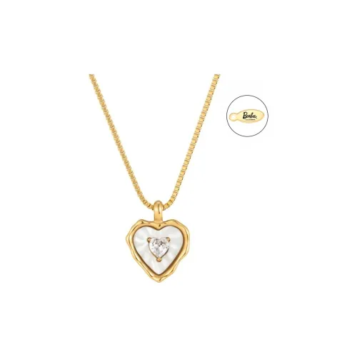 Barbie Titanium Steel+Zircon Necklaces Women's Elegant Everyday Business Casual