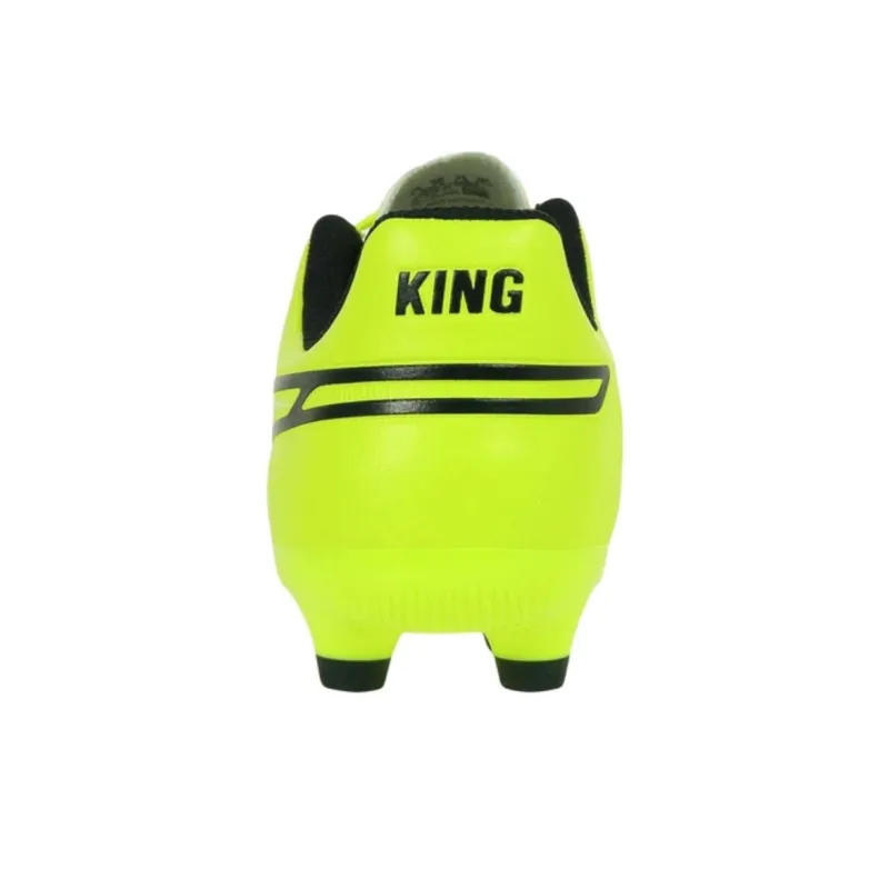 PUMA KING MATCH Anti Slip Wear Resistant Soccer Shoes Men's Yellow-4