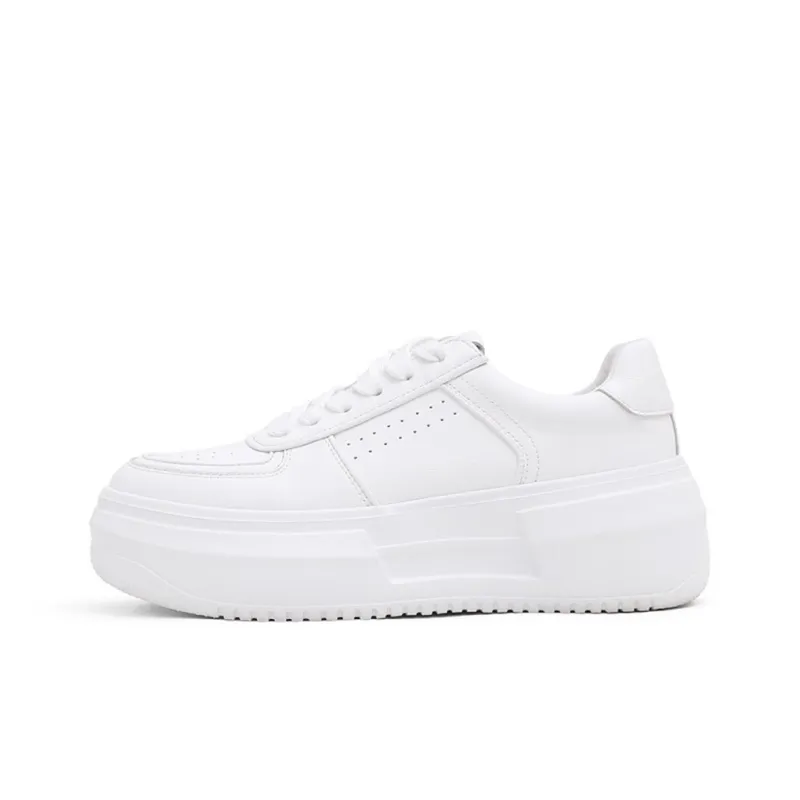 A Poinsettia Princess Low Top Skateboard Shoes Women's White-0