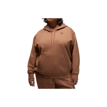 JORDAN Flight Fleece Women's Satin Lined Pullover Hoodie Plus Size