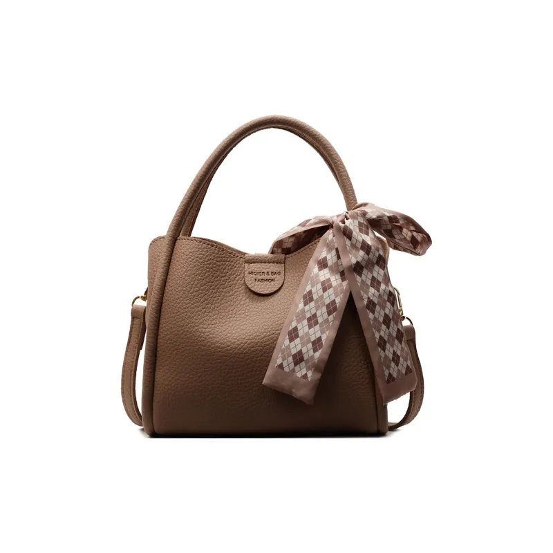 RIVMIND PU Handbag Women's White/Black/Khaki/Blue/Pink-4