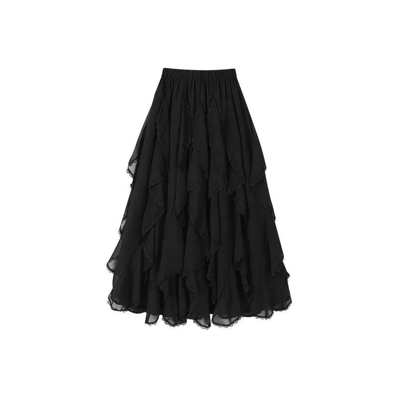 Ning Cai Yuer Casual Long Skirt Women's-5
