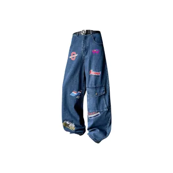 CVOOOER Jeans Unisex Dark Blue