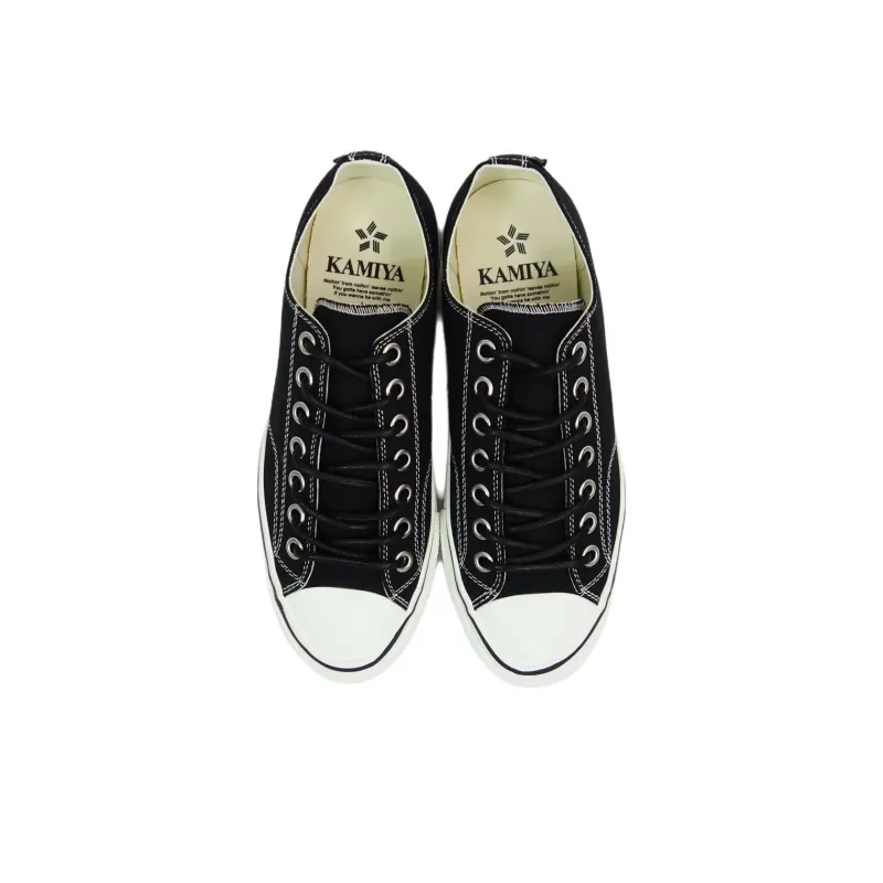 MIHARA YASUHIRO KAMIYA Joey Low Top Canvas Shoes Unisex Black-2