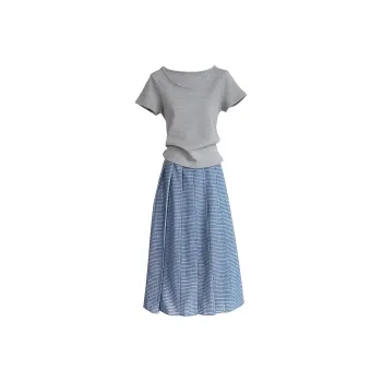 DOSOHEB Two Piece Skirt Sets Women's