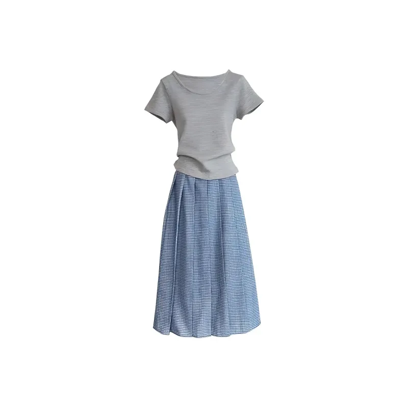 DOSOHEB Two Piece Skirt Sets Women's-0