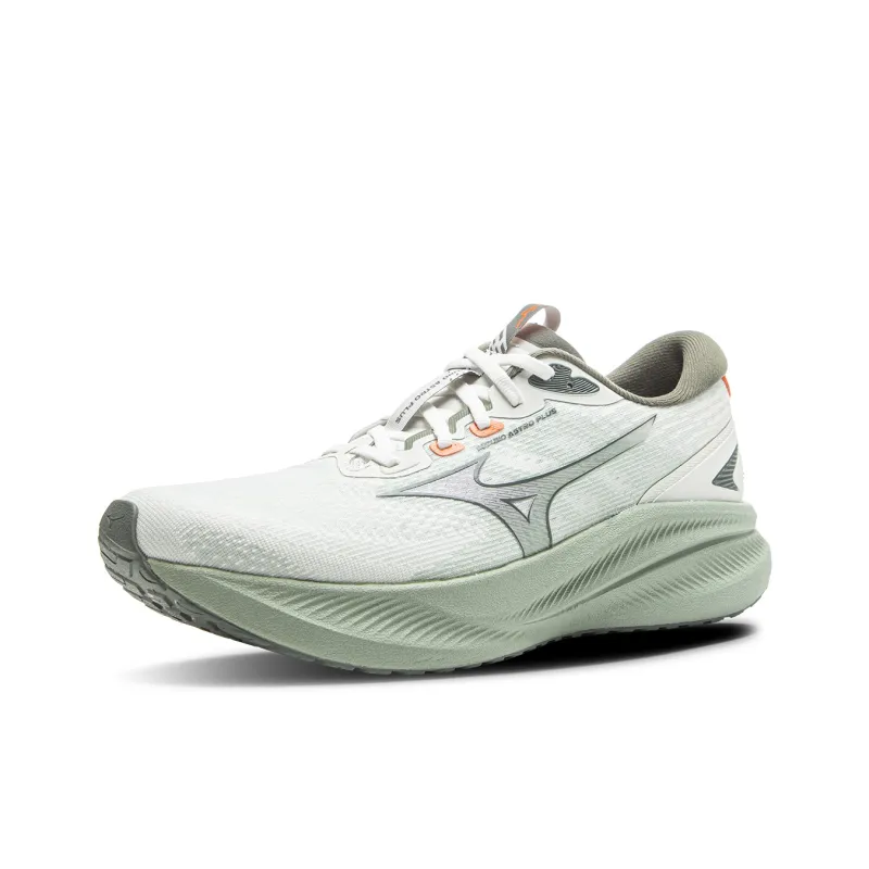 Mizuno ASTRO PLUS Cushioning Support Breathable Slip Resistant Low Top Running Shoes Unisex Champagne White-1