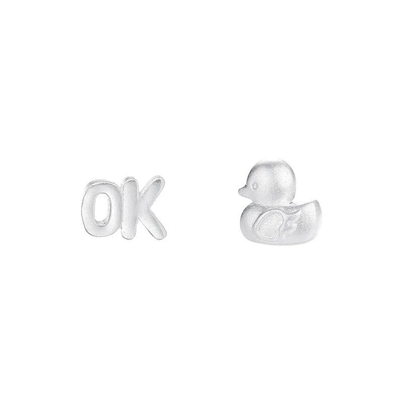 MONI JEWELLERY S999 Fine Silver Stud Earrings Women's-0