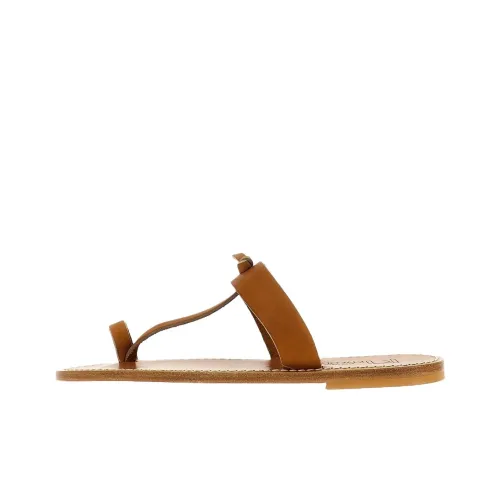 K Jacques St Tropez 쪼리 슬리퍼 브라운 여성