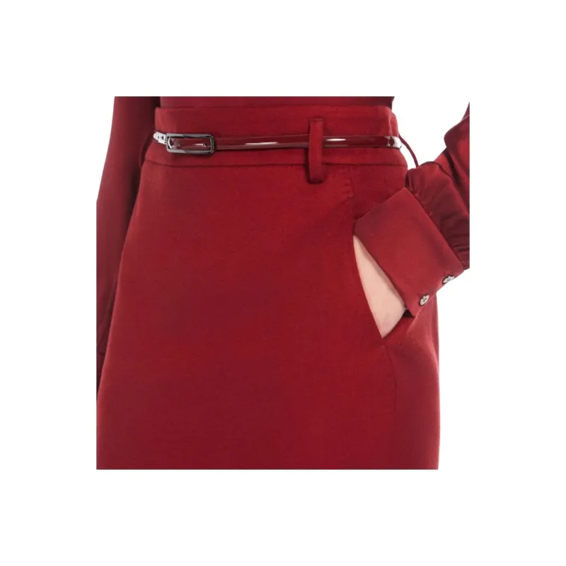 MaxMara Studio Casual Long Skirt Women's Red-4