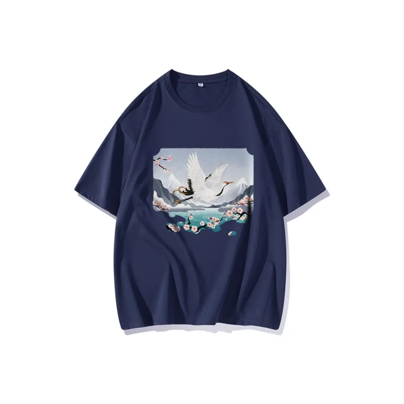FAIRWHALE Drop Shoulder Sleeve T Shirt Women's-6