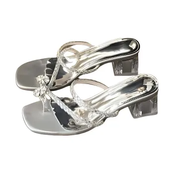 Ke Jiayi Platform High Heel Sandal Summer Outerwear Refined With Skirt Roman Beach French Flip Flops