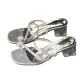 Camellia Height Increasing Slippers-Silver