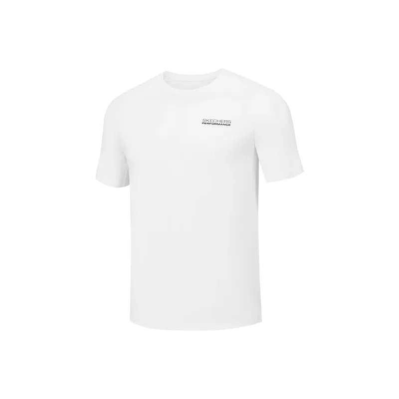 Skechers Comfortable Tech Cooling Collection T Shirt Men's Bright White-0