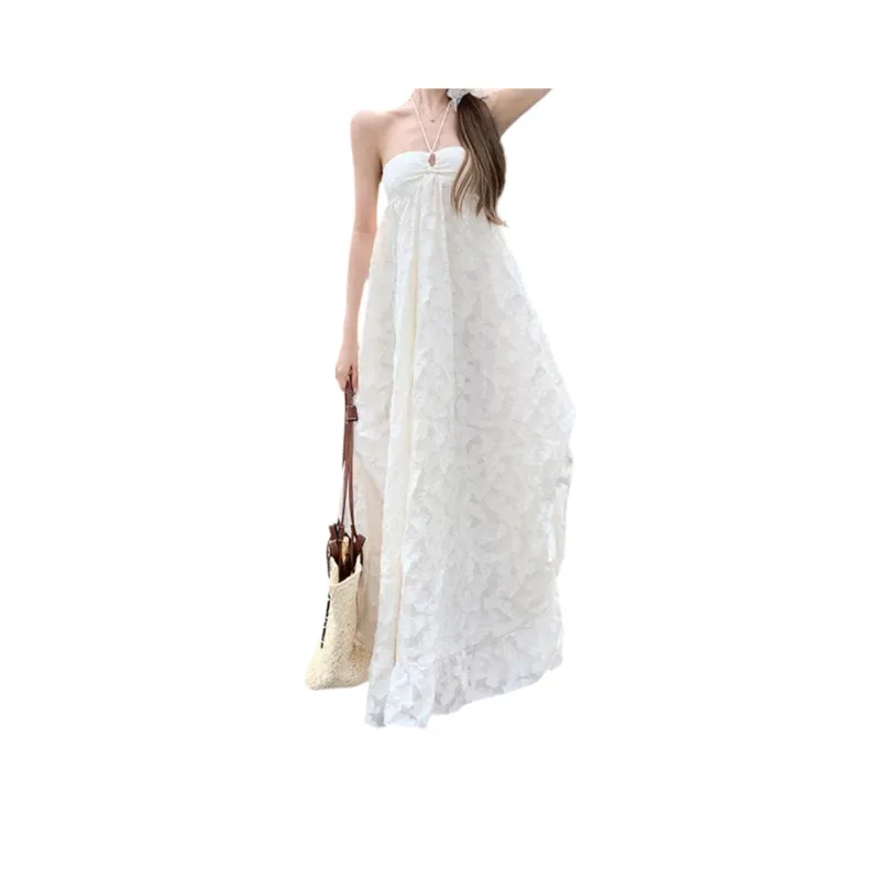 ROBINHOOD Slip Dresses Women's Beige Apricot-0