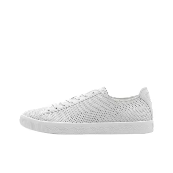STAMPD x PUMA Clyde Anti Slip Wear Resistant Low Top Skateboard Shoes Men's White