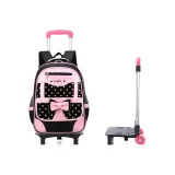 Black Pink (Backpack)+2-Wheel Shimmery Wheels