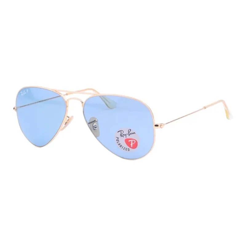 RayBan Metal Aviator Sunglasses Unisex Gold-0