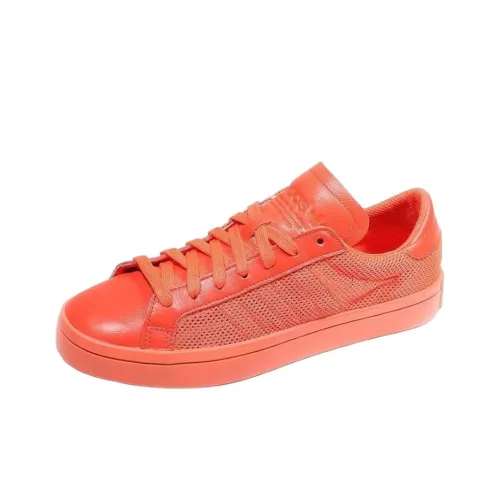 Adidas Originals Courtvantage Anti Slip Wear Resistant Low Top Skateboard Shoes Women's Orange