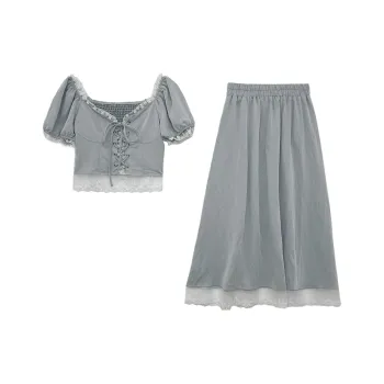 Icicofficial Two Piece Skirt Sets Women's