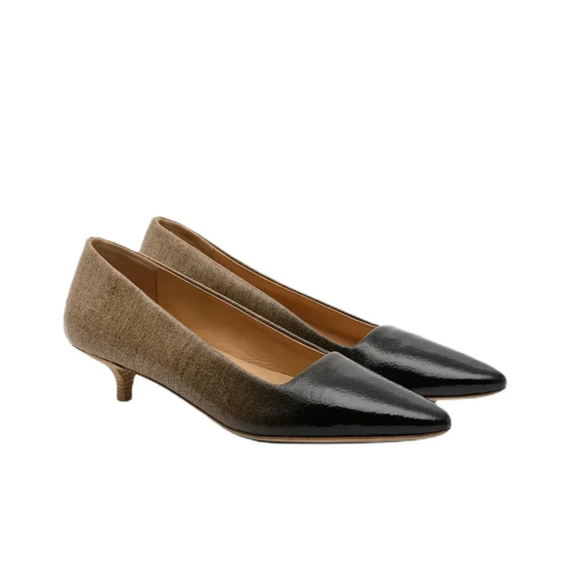 Marsèll Longiforma Slim Heel High Heels Women's Beige Black-2