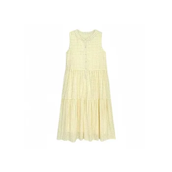 YGPRW Sleeveless Dresses Women's Yellow