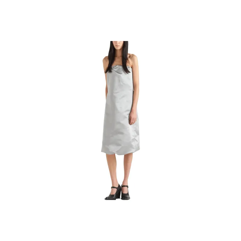 PRADA Sleeveless Dresses Women's Light Gray-0