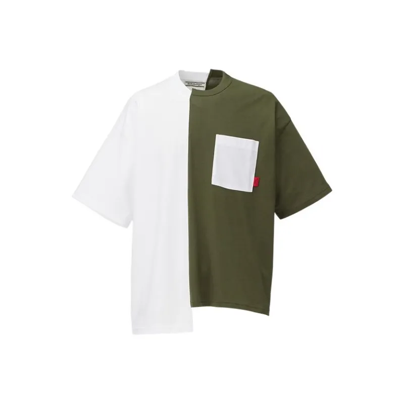 Onitsuka Tiger T Shirt Unisex White/Khaki-0