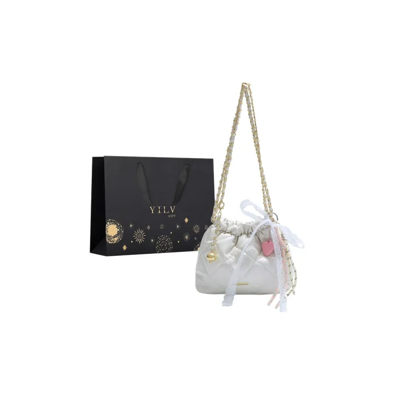 Yi Brigade PU Shoulder Bag Women's Pink/Black/White/Silver-8