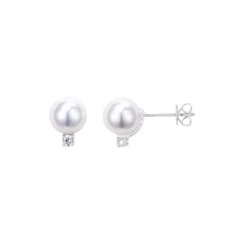 ANGEPERLE Pearl Stud Earrings Women's