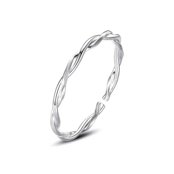 Bear Silversmith 999 Fine Silver Sterling Silver Bangle Women's