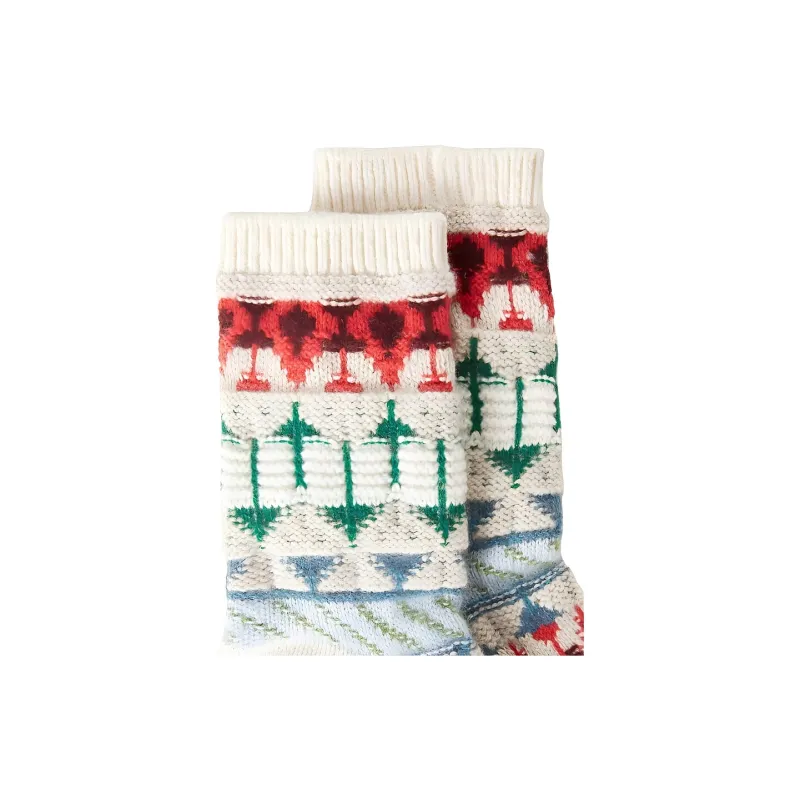 Loro Piana FW23 Noel Socks Knee-High Socks Women's 1 Pack Multicolor-1