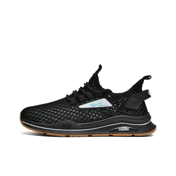 Binary Height Increasing Lightweight Slip Resistant Low Top Casual Shoes Men's Black