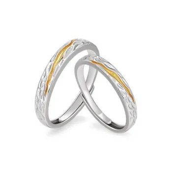 Wylyp S925 Silver Rings Unisex Silver white Gift Box